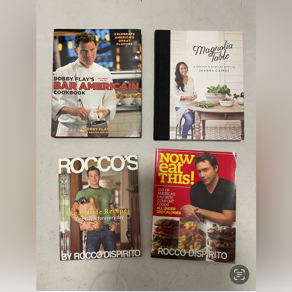 Cookbooks $5 each or all 4 for $10